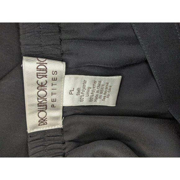 Brownstone Studio Size PL Black Skirt Long Straight Lined Petite - Picture 3 of 4